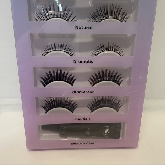 BFY Cosmetics Faux Mink Lashes 6 Pack with Glue - Black - Picture 3 of 6